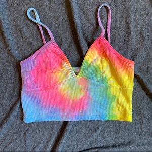 LF tie dye crop top